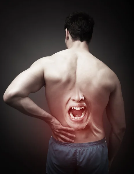 Conceito de dor nas costas — Fotografia de Stock