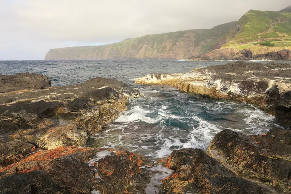 Oceano paisagem insular nos Açores — Fotografia de Stock