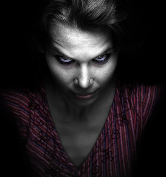 Scary spooky evil woman — Stock Photo, Image