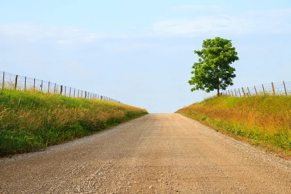 Midwest Gravel Road — Stock Photo, Image