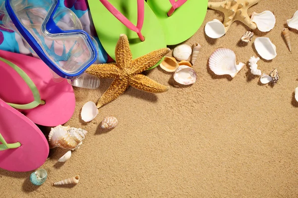 Cadre de vacances d'été sur la plage — Photo