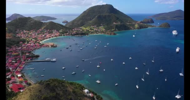 Ιλς Ντε Σαιντ Γαλλική Γουαδελούπη Νήσος Της Καραϊβικής Δυτική Ινδίες — Αρχείο Βίντεο