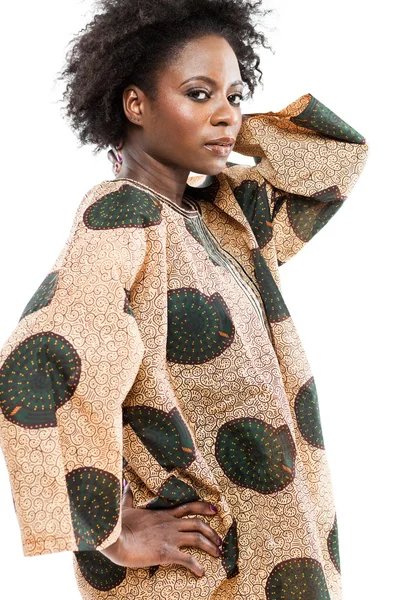 Modelo de moda afro-americano . — Fotografia de Stock