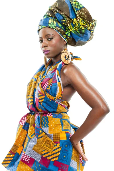 Afro-Amerikaanse mode-model. — Stockfoto