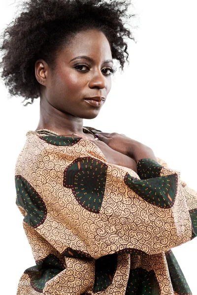 Modelo de moda afro-americano . — Fotografia de Stock