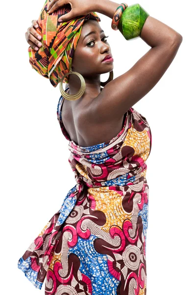 Afro-Amerikaanse mode-model. — Stockfoto
