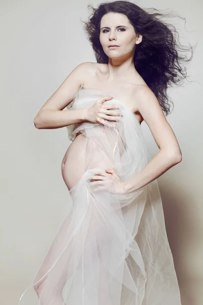 Mulher grávida bonita. — Fotografia de Stock