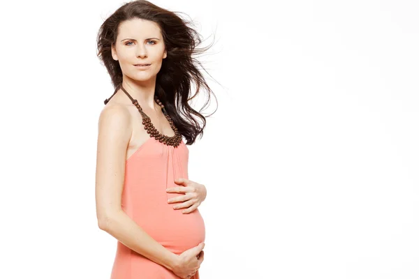 Krásná těhotná žena. — Stock fotografie