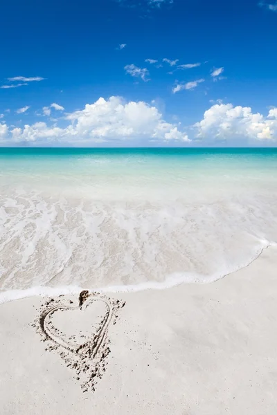 Tropischer Strand am sonnigen Sommertag. — Stockfoto