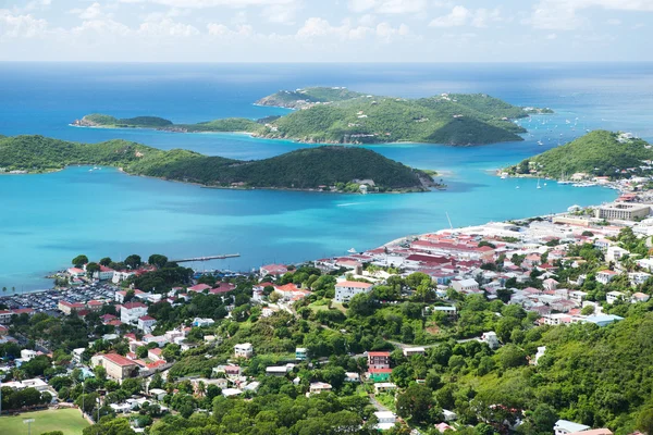 St Thomas, Usvi. Charlotte Amalie - plavba bay. — Stock fotografie