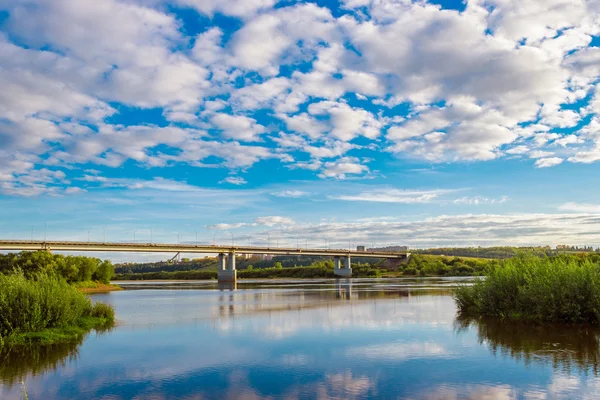 Bridge over vyatka — Stock Photo, Image