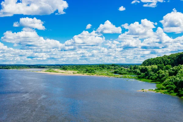 Vista para o rio vyatka — Fotografia de Stock