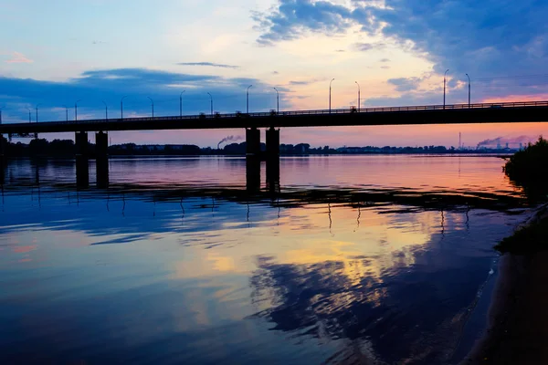 Bridge over dvina — Stock Photo, Image