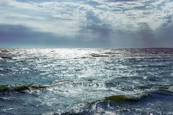 Gray sea waves — Stock Photo, Image