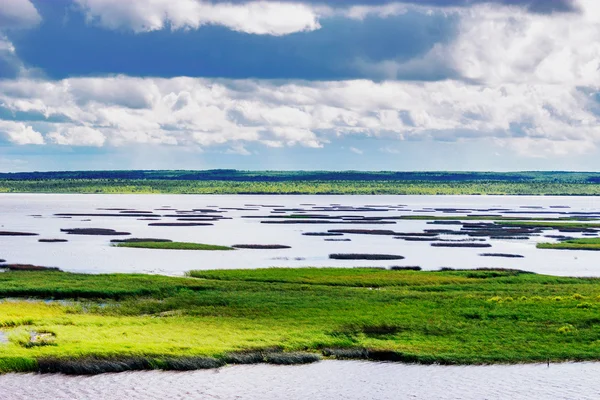 Kama reservoar landskap — Stockfoto