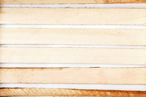 Texture of the slats of an Empty Wooden box for vegetables and fruits. Top view, free space.