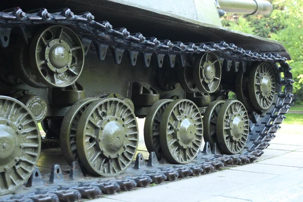 Kettenspuren Des Panzers — Stockfoto