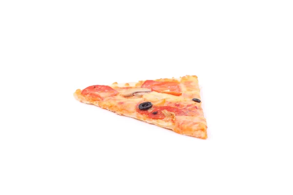 Пицца на белом — стоковое фото