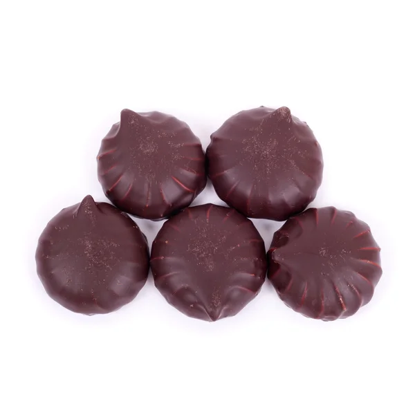 Marshmallow med choklad — Stockfoto