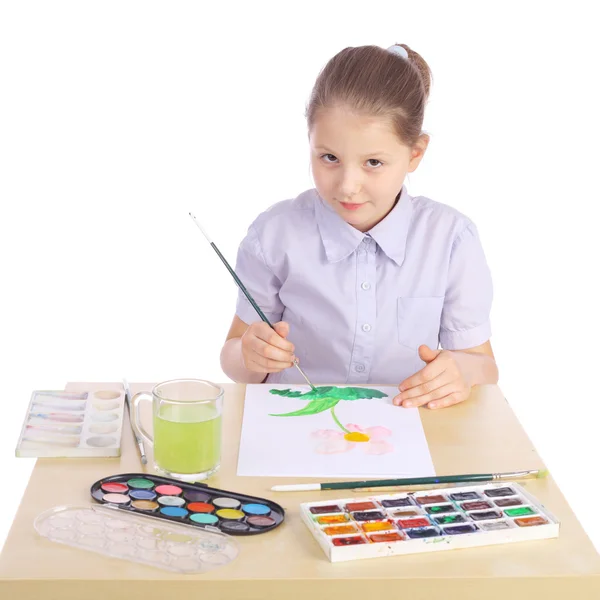 Cute little artist — Stock Photo, Image