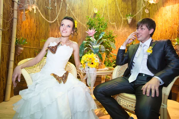 結婚式のカップルのクローズ アップ — ストック写真