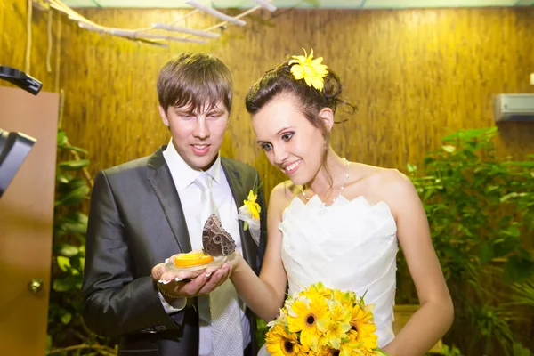 Casamento casal close-up — Fotografia de Stock