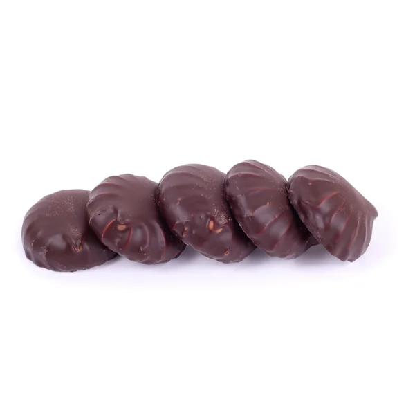 Proutěná Prosklené Čokoládovou Closeup — Stock fotografie