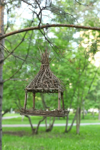 Vogelhuis Waterbak Het Groene Park — Stockfoto