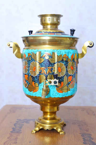 Ruský Samovar Kuchyni — Stock fotografie