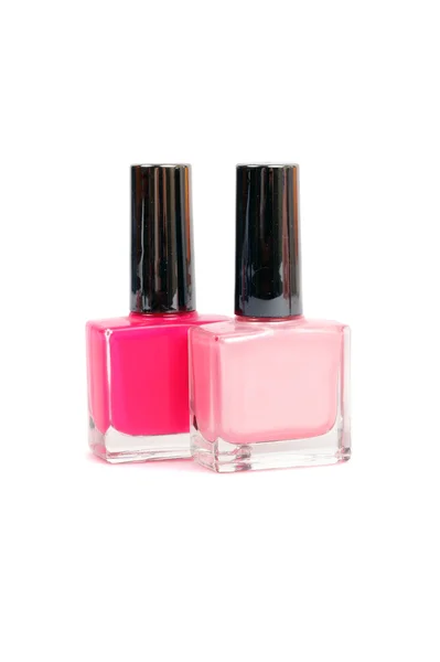 Bottles of the pink polish — Stock Photo, Image