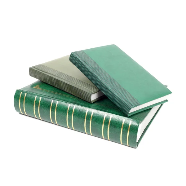 Groene foliant boeken close-up — Stockfoto