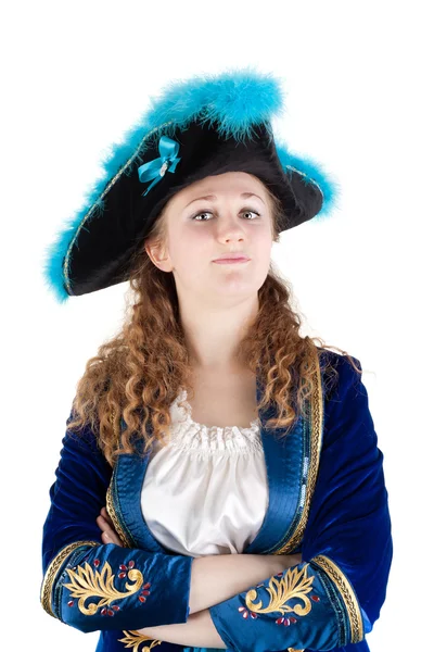 Woman dressed as a pirate — Stock Photo, Image