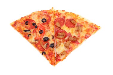 Dilim pizza beyaz