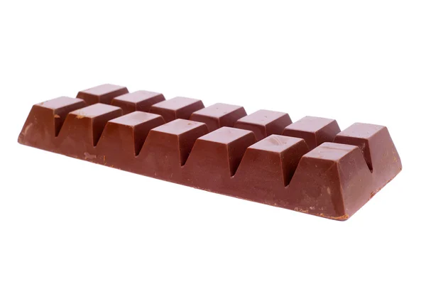 Chocolate bar on white — Stock Photo, Image