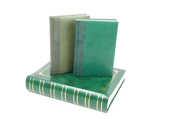 Bücher mit grünen Blättern — Stockfoto