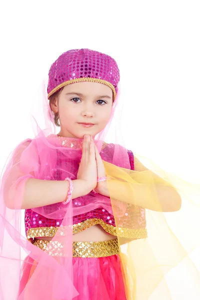 Menina bonita no traje — Fotografia de Stock