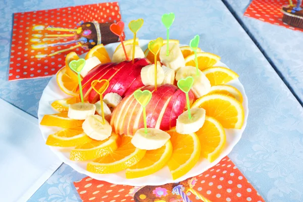 Gyümölcsök készült étel — Stock Fotó