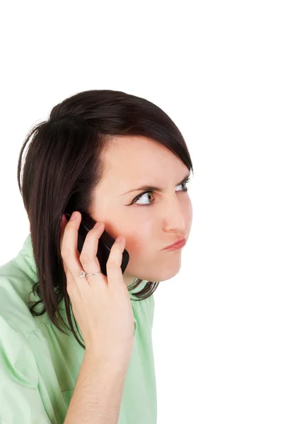 Dziewczyna rozmawianie przez telefon komórkowy — Zdjęcie stockowe
