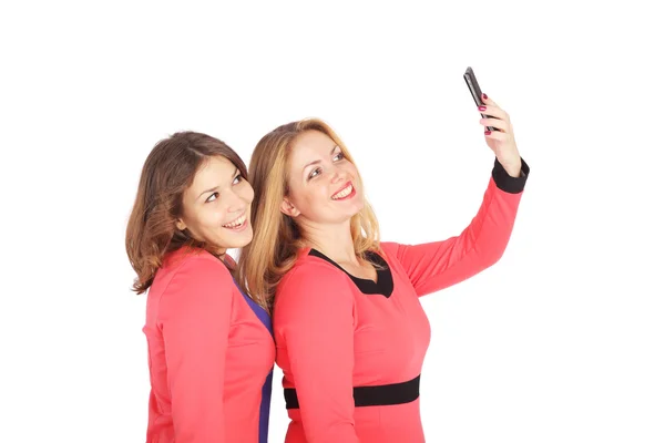 Meninas fazendo selfie — Fotografia de Stock