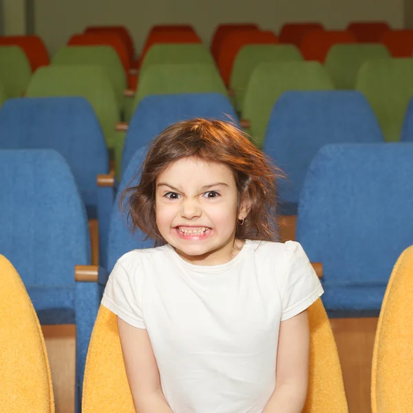 Menina muito emocional — Fotografia de Stock