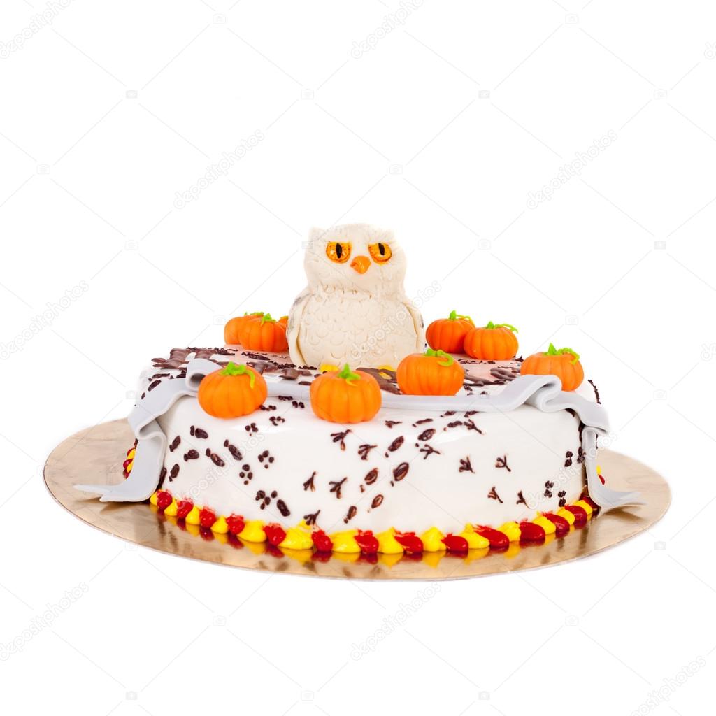 Cake with an cartoon owl