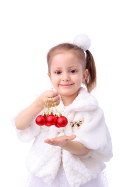 Kız yeni yıl topları