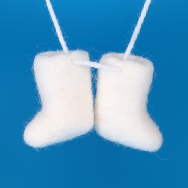 Mavi arka plan üzerinde Valenki