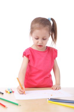 küçük kız çizim