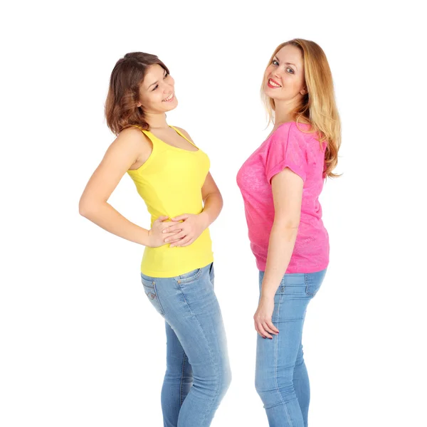 Two pretty young girls — Stock Photo, Image