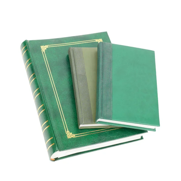 Libros foliantes verdes — Foto de Stock