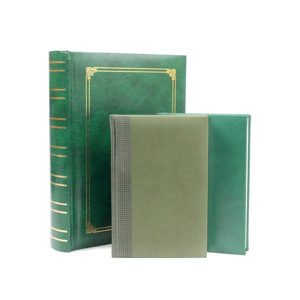 Libros foliantes verdes — Foto de Stock