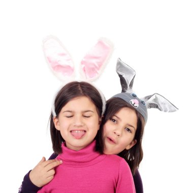 sevimli küçük ikiz kardeşler