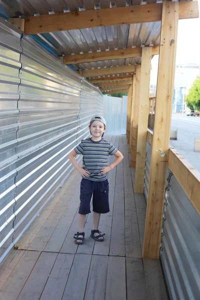 Cute little boy walking — Stock Photo, Image