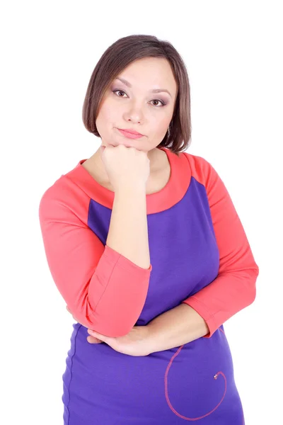 Ziemlich süße junge emotionale Frau — Stockfoto